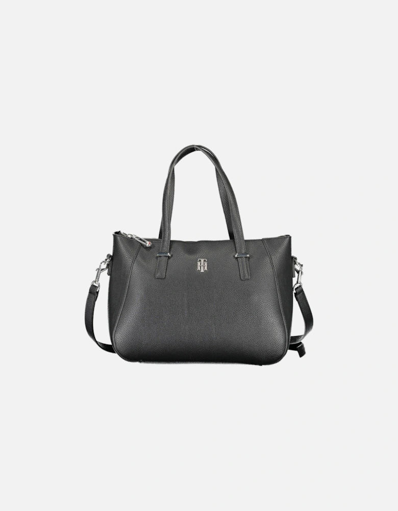 Black Tote with Contrasting Details by Women Handbags