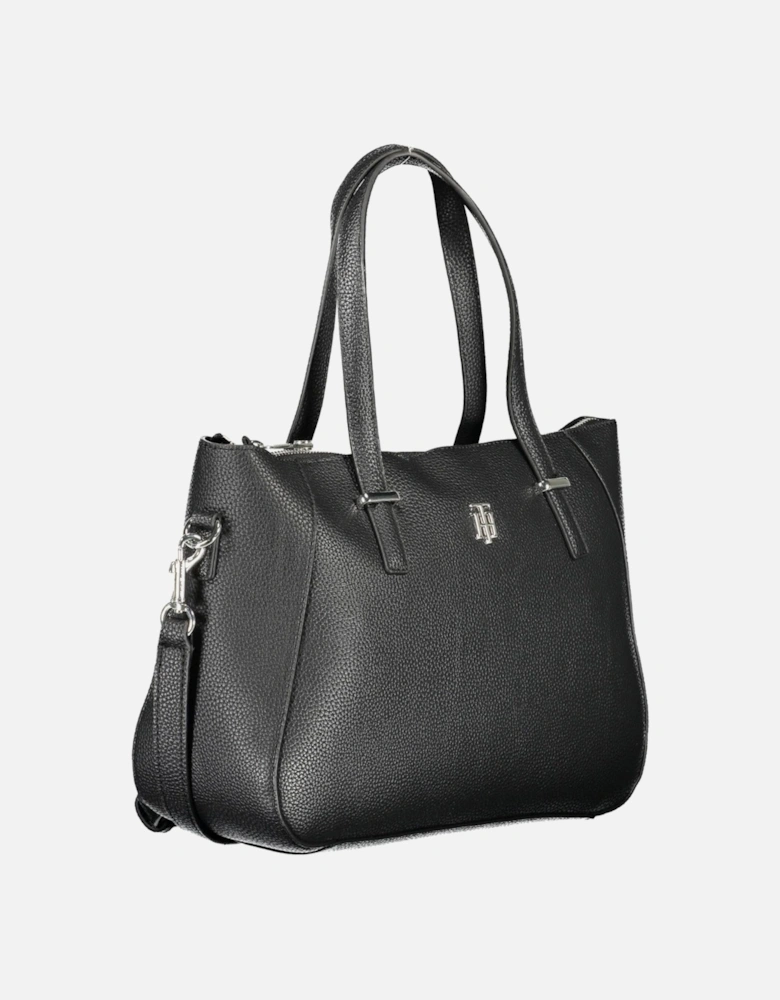 Black Tote with Contrasting Details by Women Handbags