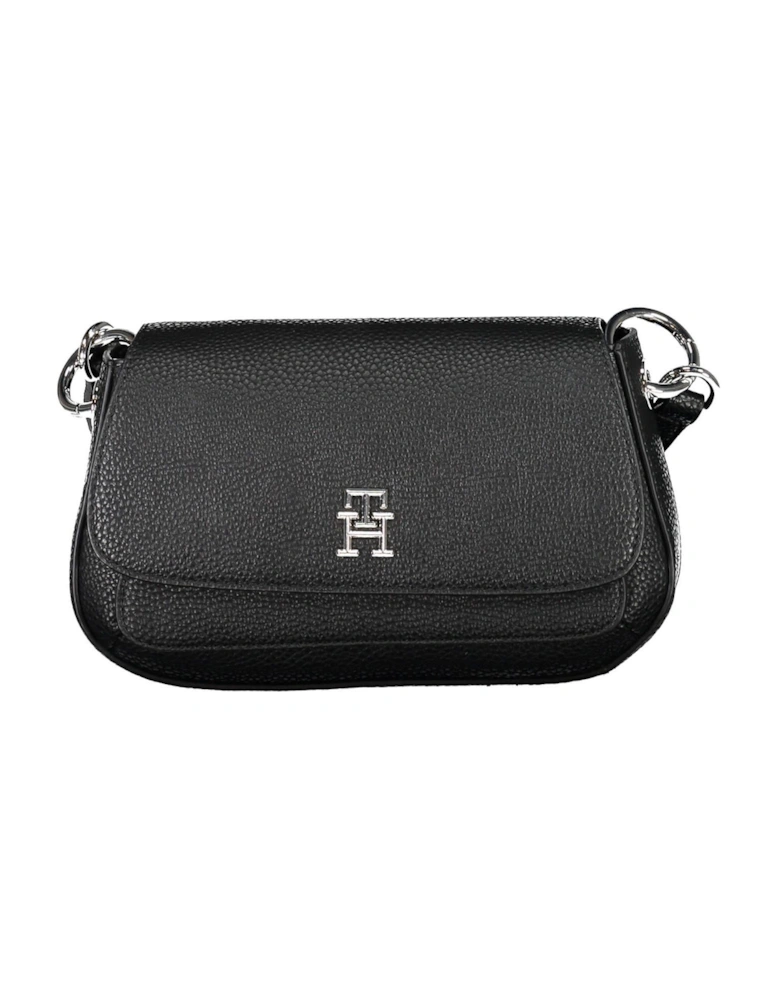 Adjustable Strap Shoulder Bag with Automatic Closure and Logo Detail