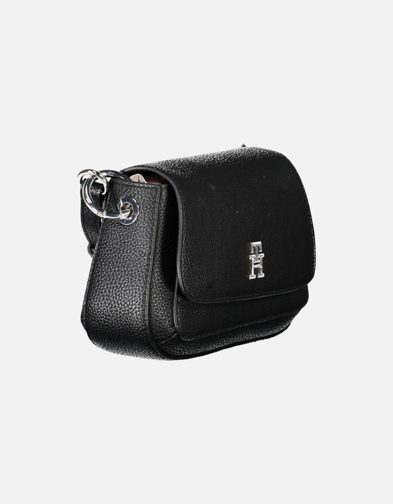 Adjustable Strap Shoulder Bag with Automatic Closure and Logo Detail