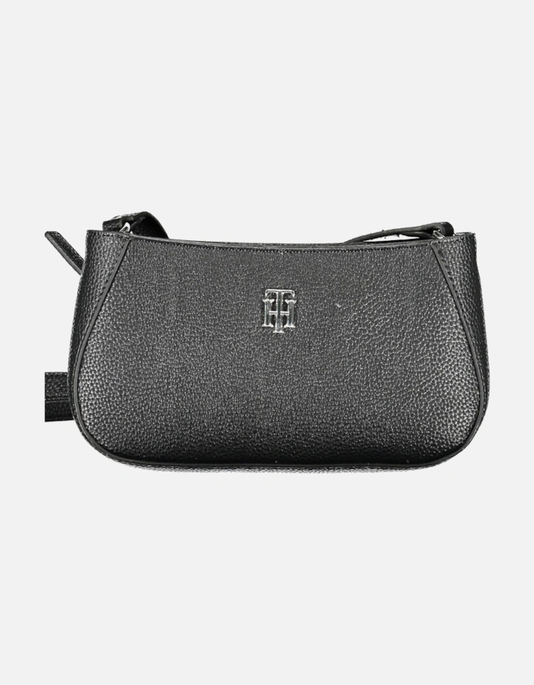 Adjustable Shoulder Bag with Zip Closure and Internal Card Pocket