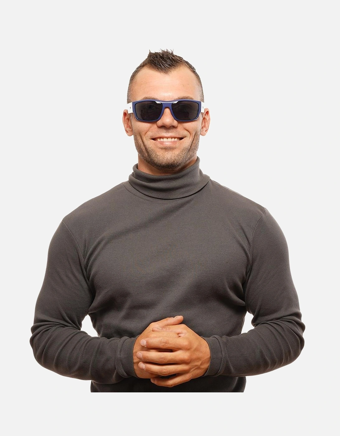 Blue Trapezium Sunglasses with 100% UVA & UVB Protection and Branded