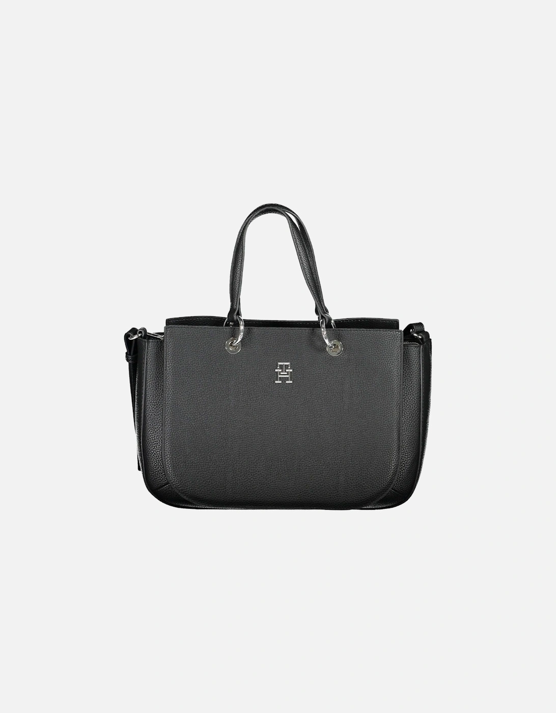 Elegant Black Handbag with Modern Flair and Versatile Design Women, 4 of 3