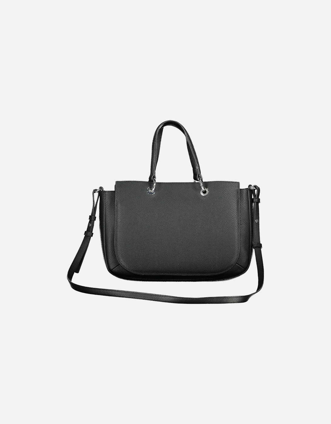 Elegant Black Handbag with Modern Flair and Versatile Design Women