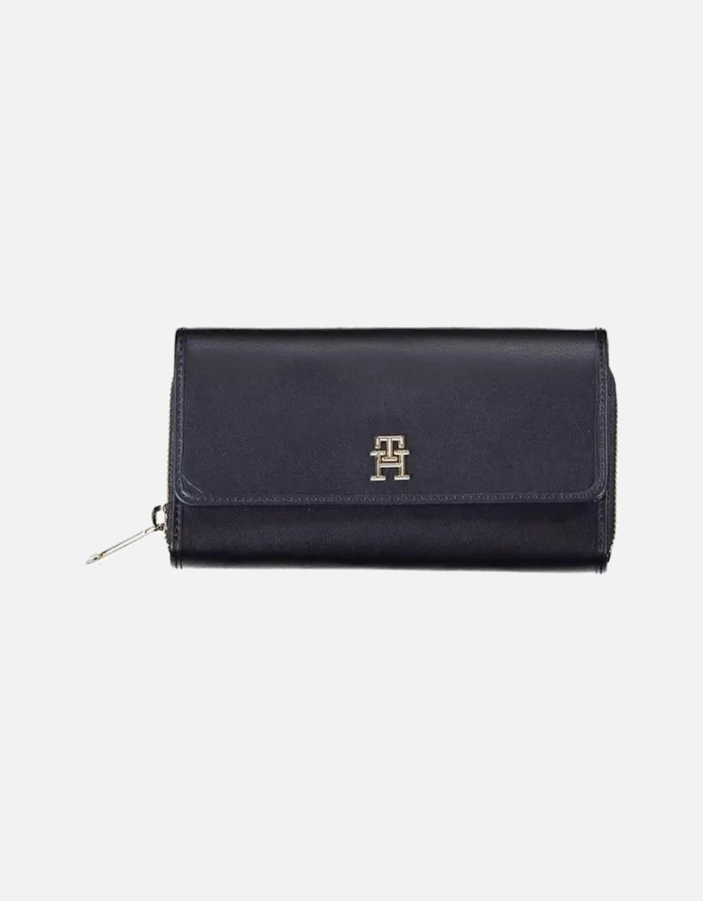 Multi-compartment Wallet with Contrasting Details and Logo Women -