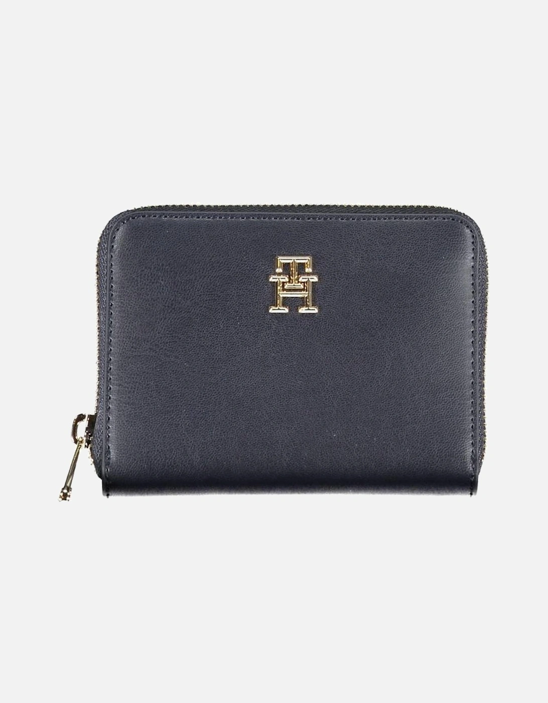 Zip Closure Wallet with Multiple Compartments and Logo Women - Blue, 4 of 3