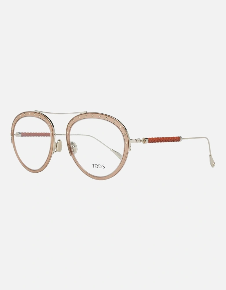 TO1003189 Round Studded Glasses Women - Brown Frames