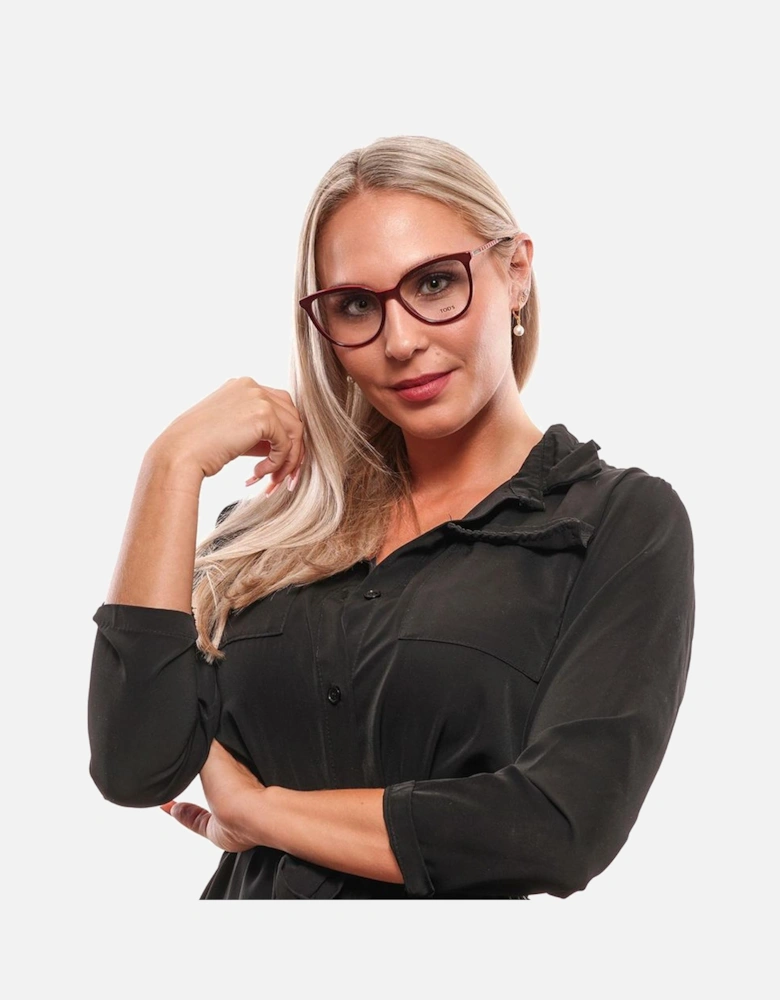 Cat Eye Glasses TO1029709 Women - Burgundy Frames