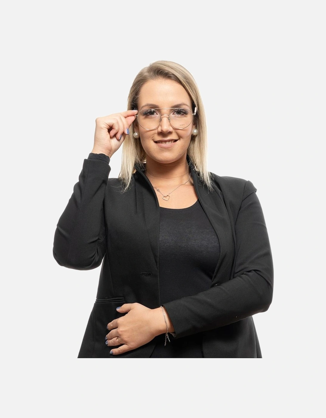 Round Metal Frames Eyeglasses Women - Silver