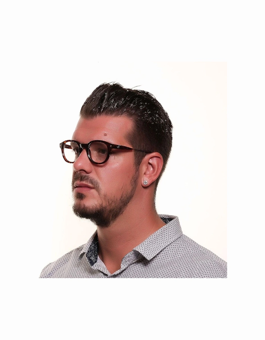 Round Tortoise Eyeglasses TO1025637 Unisex - Brown Frames