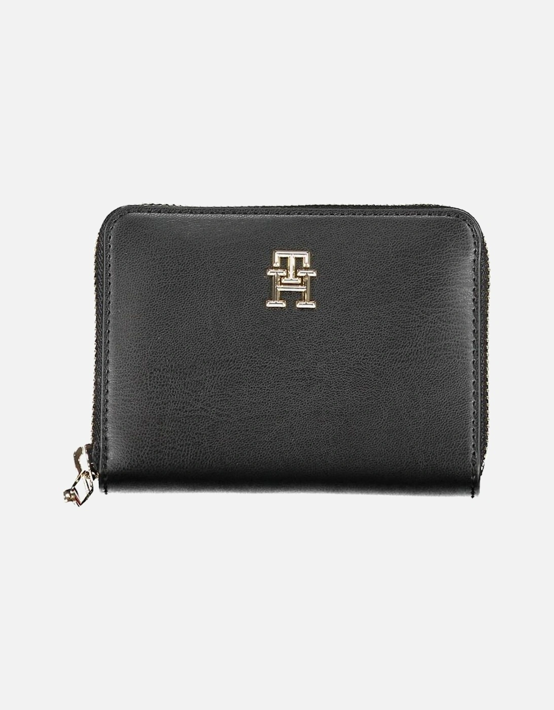 Zippered Wallet with Multiple Compartments and Logo Women - Black, 4 of 3