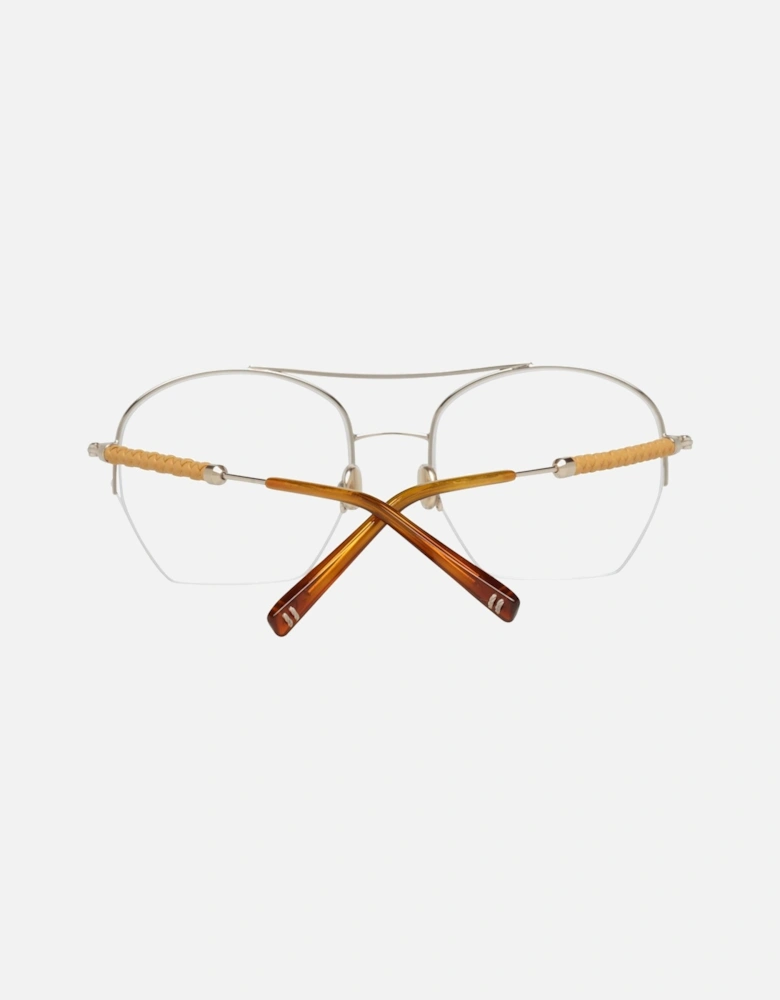 Silver Half-Rim Eyeglasses for Women Frames