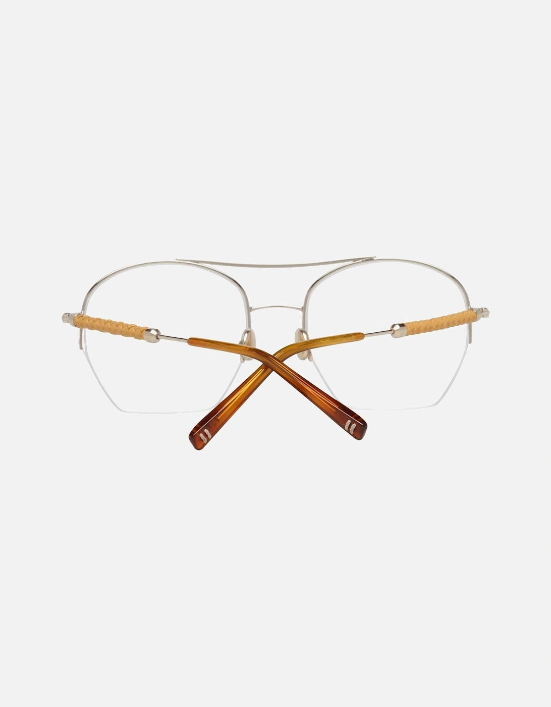 Silver Half-Rim Eyeglasses for Women Frames