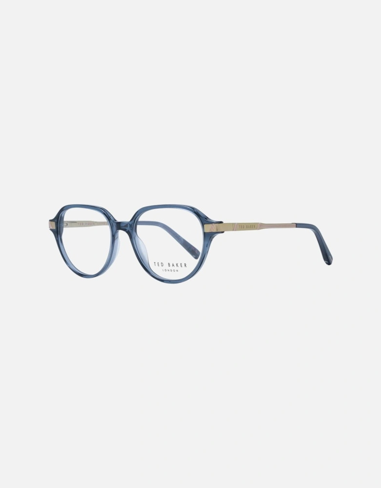 Grey Round Metal Frame Demo Glasses with Spring Hinge Women - Gray