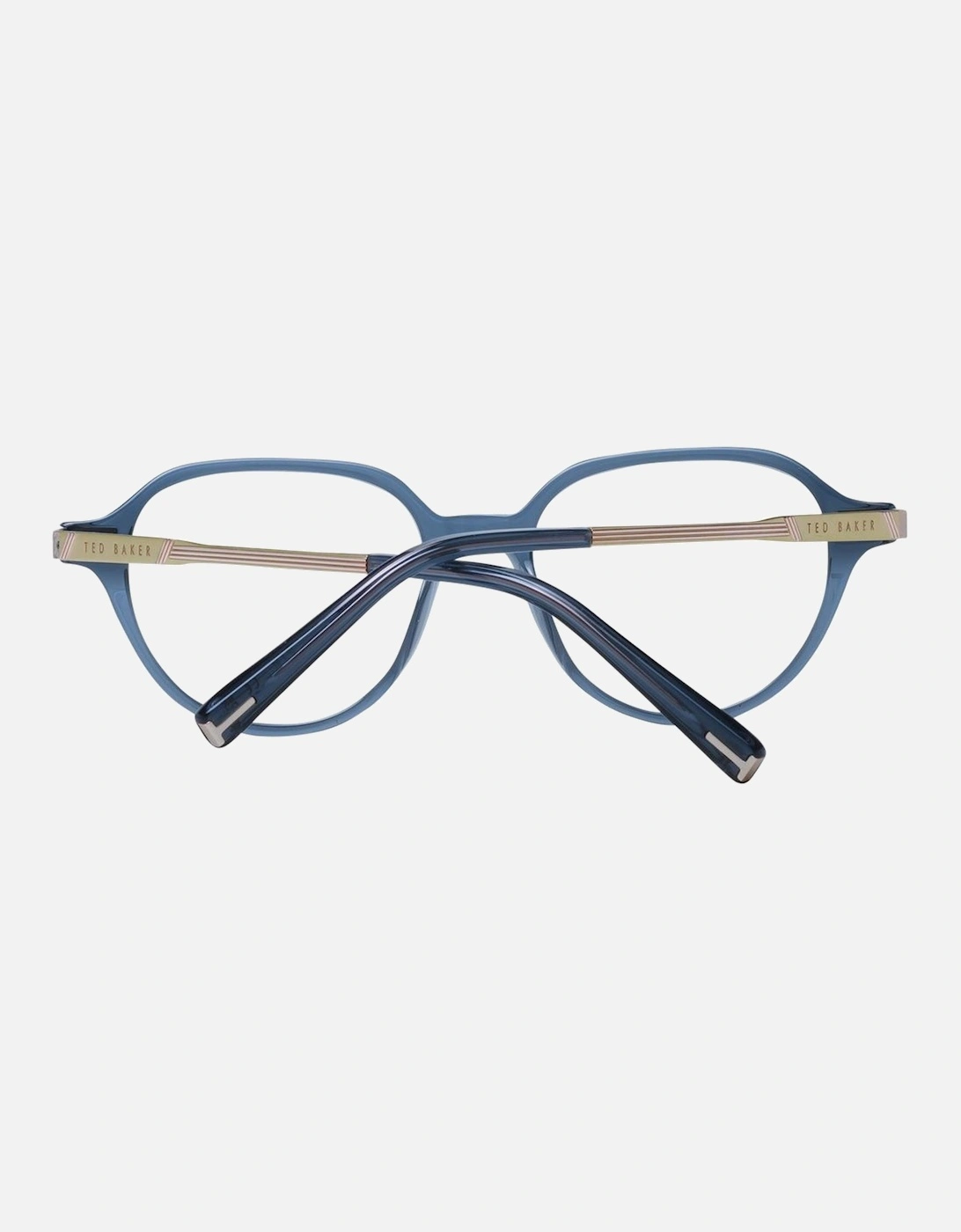 Grey Round Metal Frame Demo Glasses with Spring Hinge Women - Gray