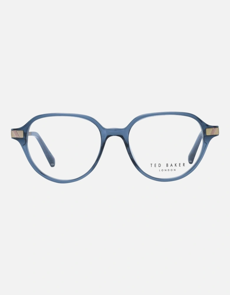 Grey Round Metal Frame Demo Glasses with Spring Hinge Women - Gray