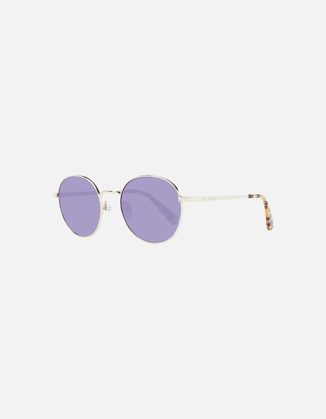 Gold Panto Sunglasses with Grey Gradient Lenses and 100% UV Protection, 4 of 3