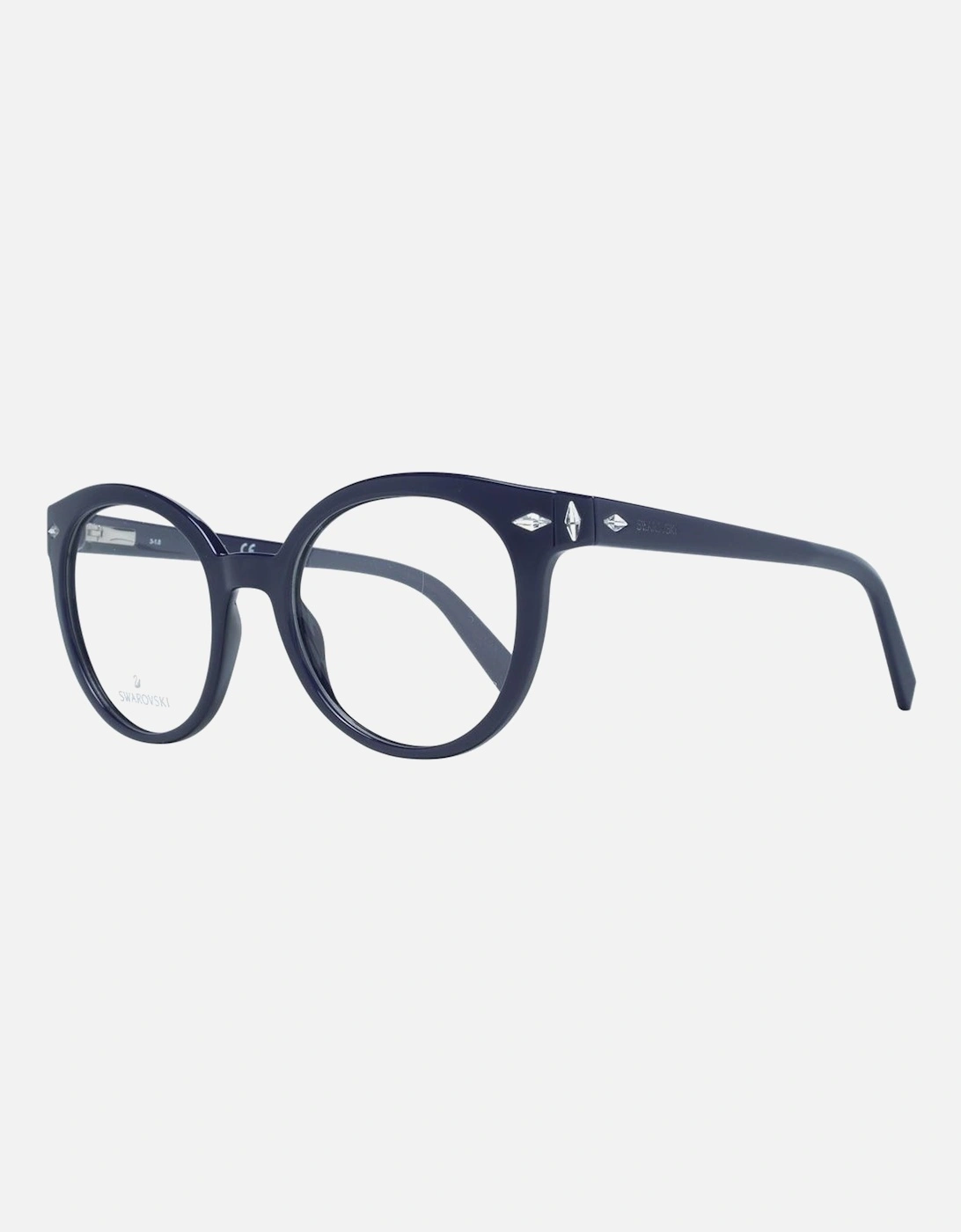 K5218 Round Crytal Eyeglae Women - Purple Frames, 4 of 3