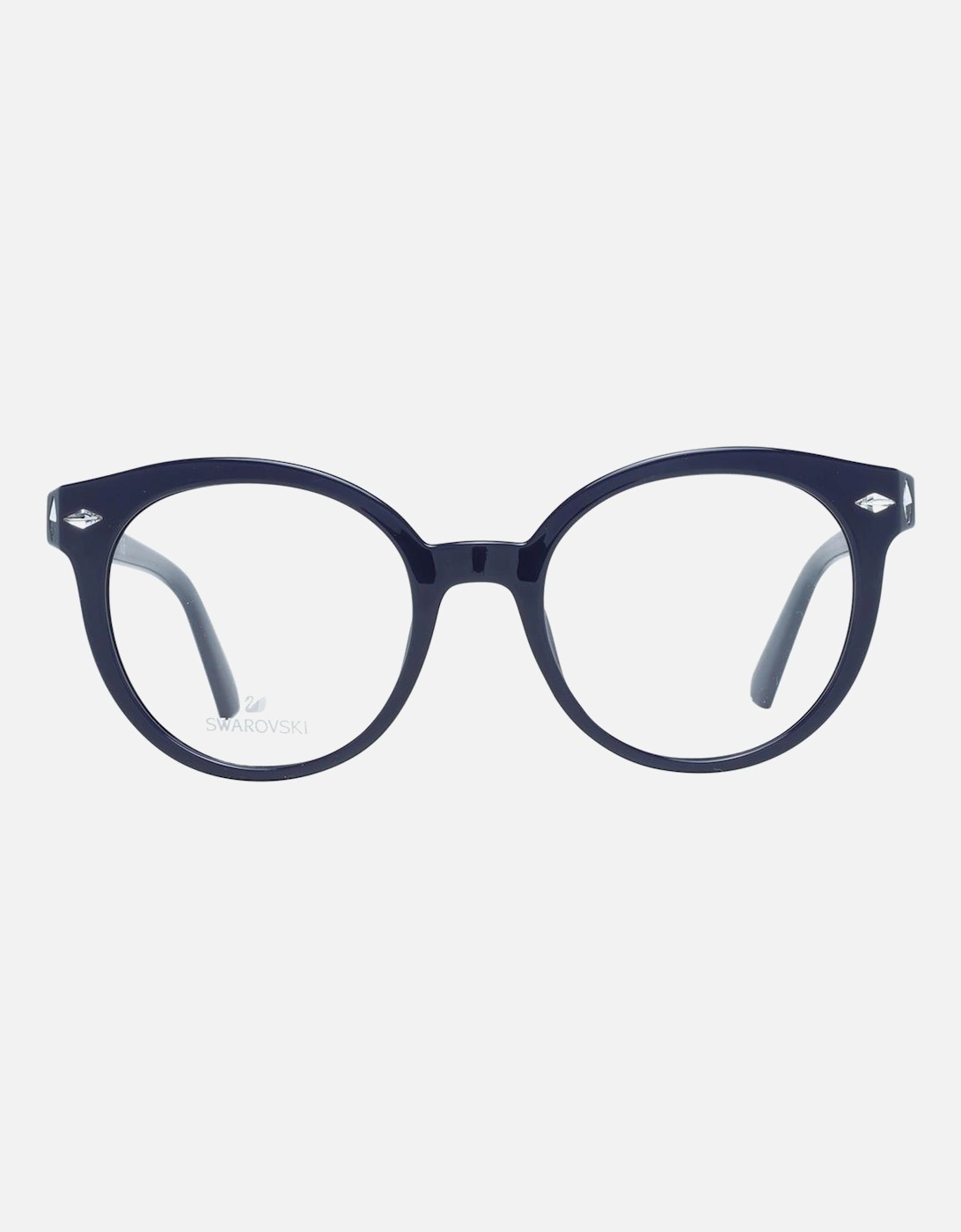 K5218 Round Crytal Eyeglae Women - Purple Frames