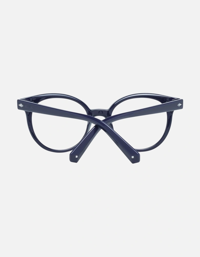 K5218 Round Crytal Eyeglae Women - Purple Frames