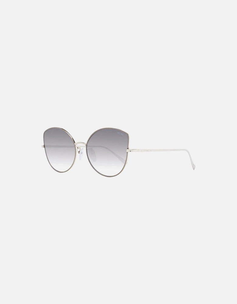 Cat Eye Sunglasses Metal Frame Gradient Lenses Women - Rose Gold