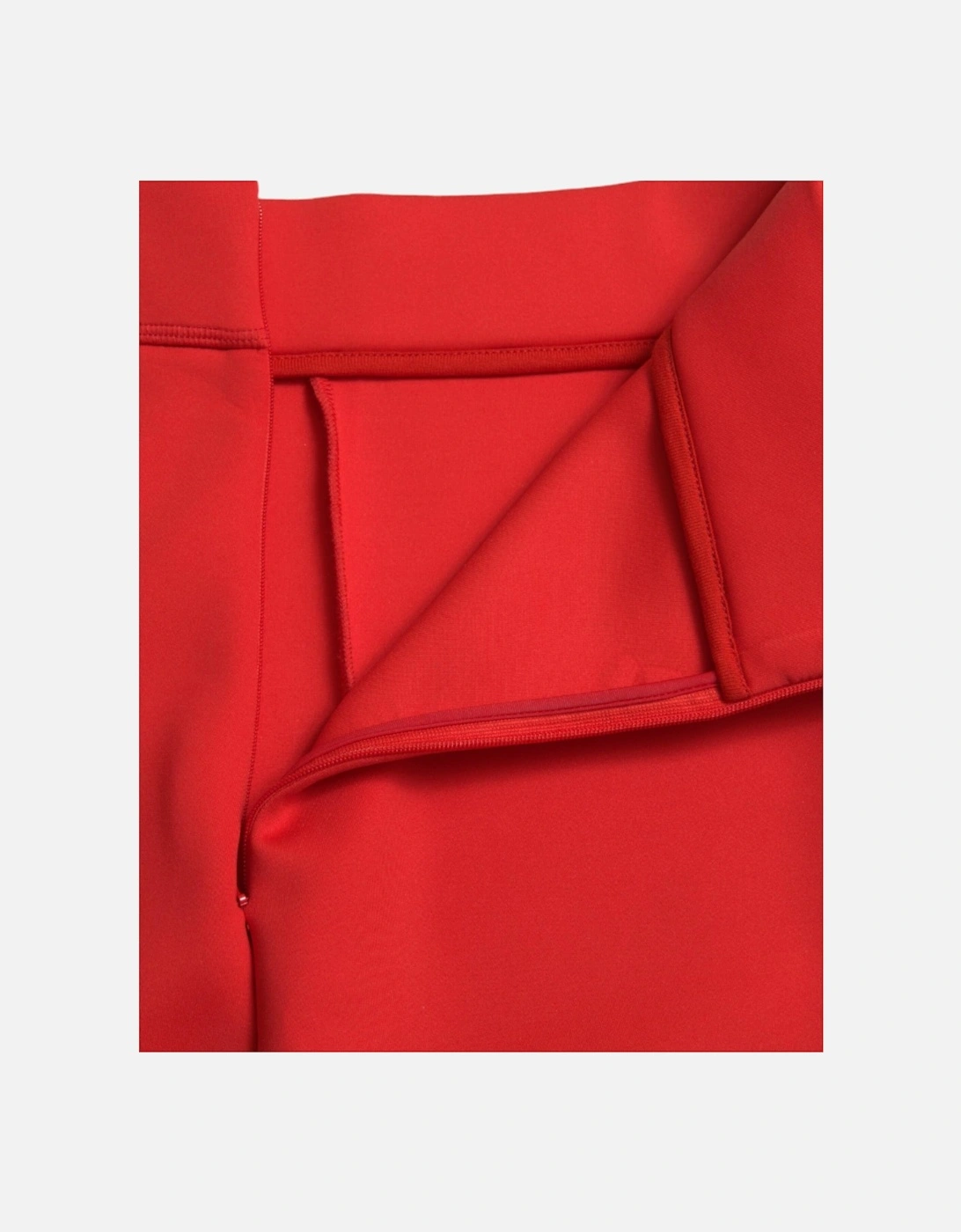 High-Waist Leggings with Zipper Closure and Logo Details Women - Red