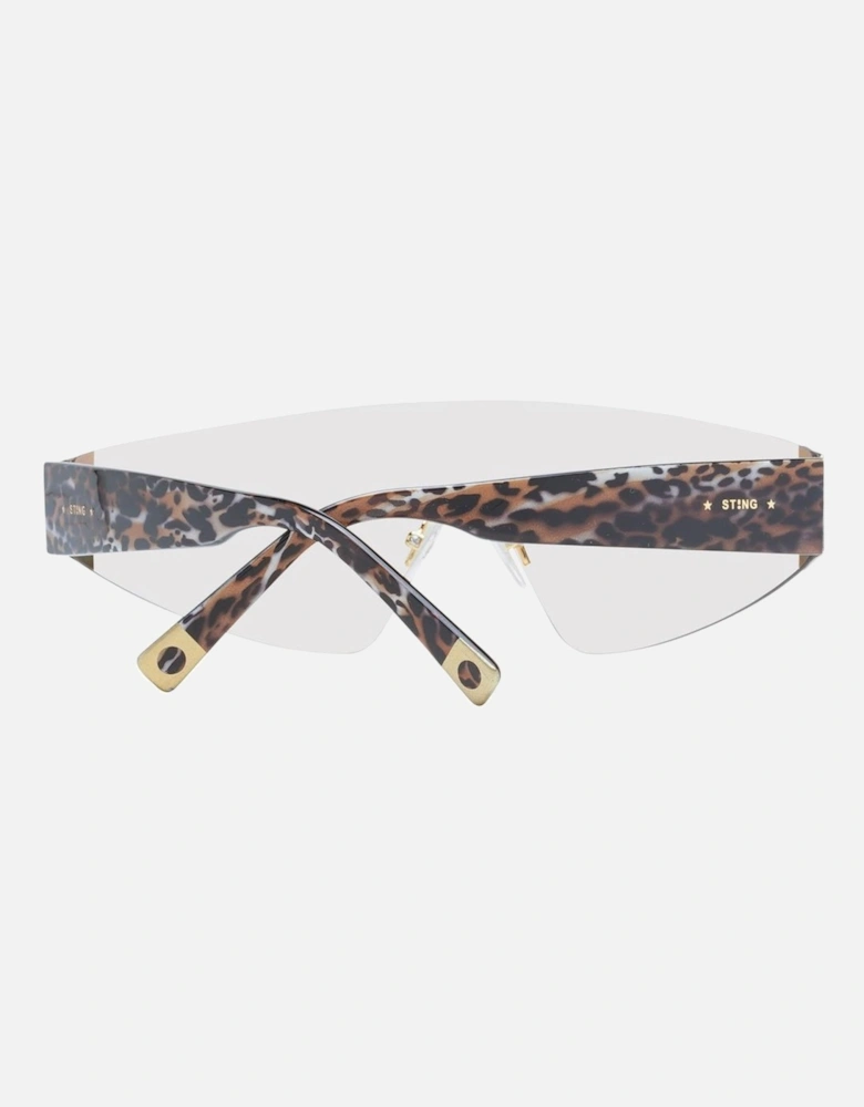 Rimless Mirrored Mono Lens Sunglasses Unisex - Rose Gold