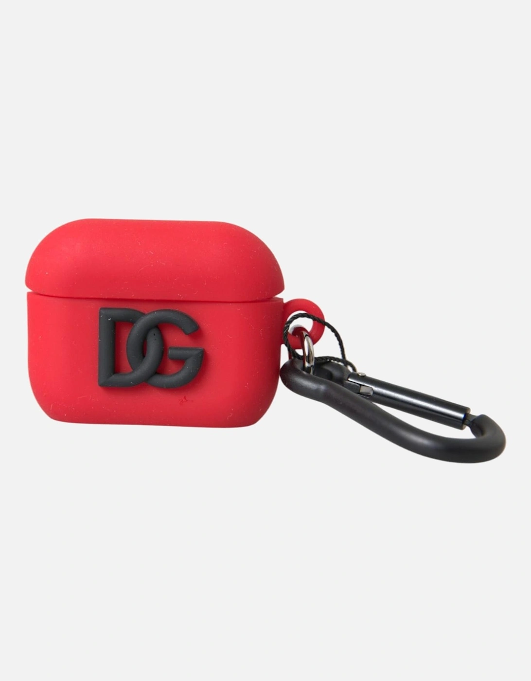 Dolce & Gabbana Women's Red Silicone Airpods Case With Logo Detail In Miscellaneous - Size: One Size
