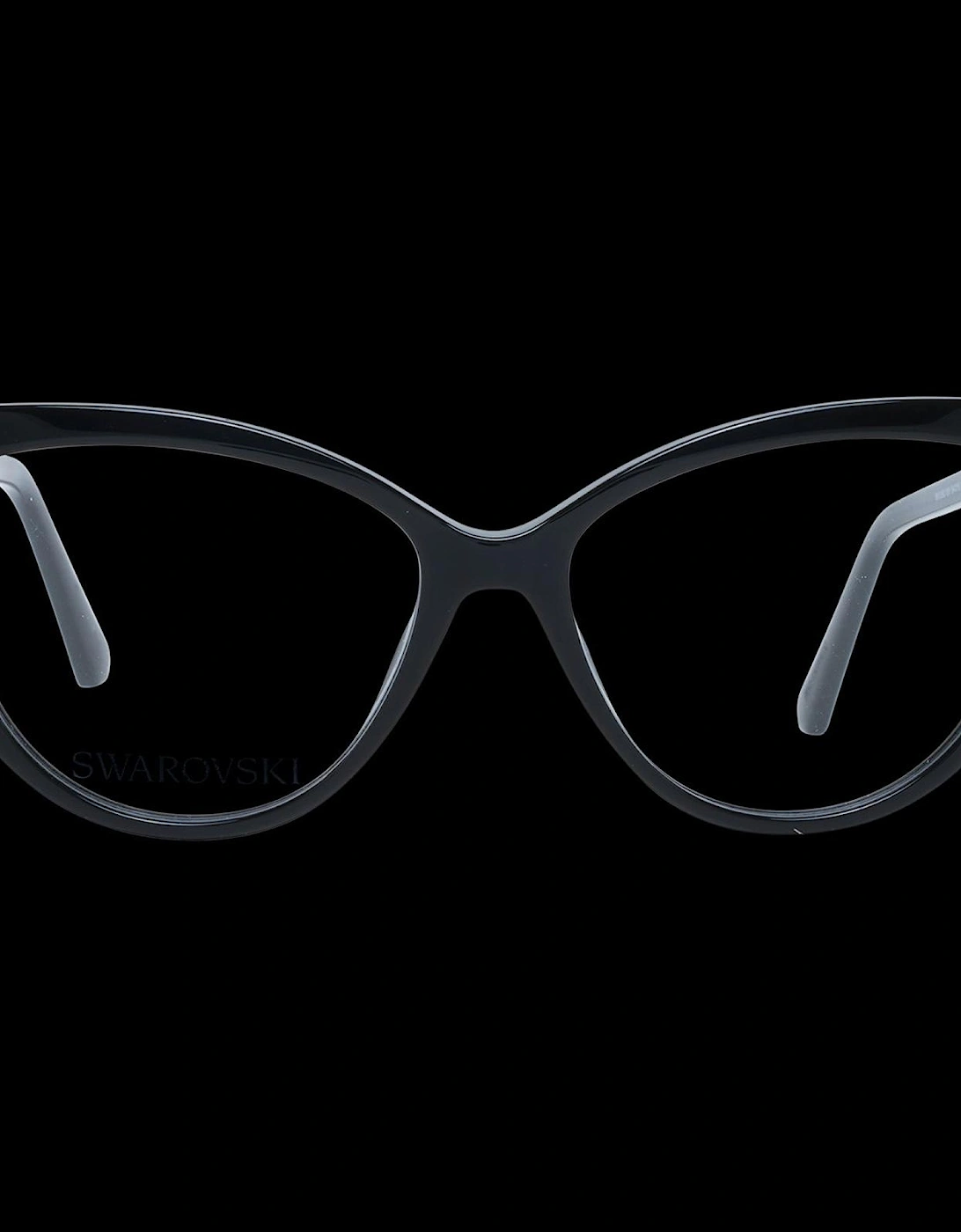 Black Acetate Cat Eye Glasses Demo Lenses Women Frames