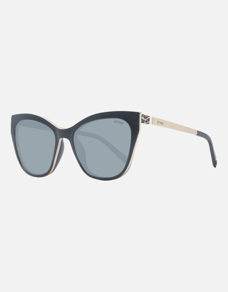 Black Polarized Butterfly Sunglasses - Category 3 Women Frames