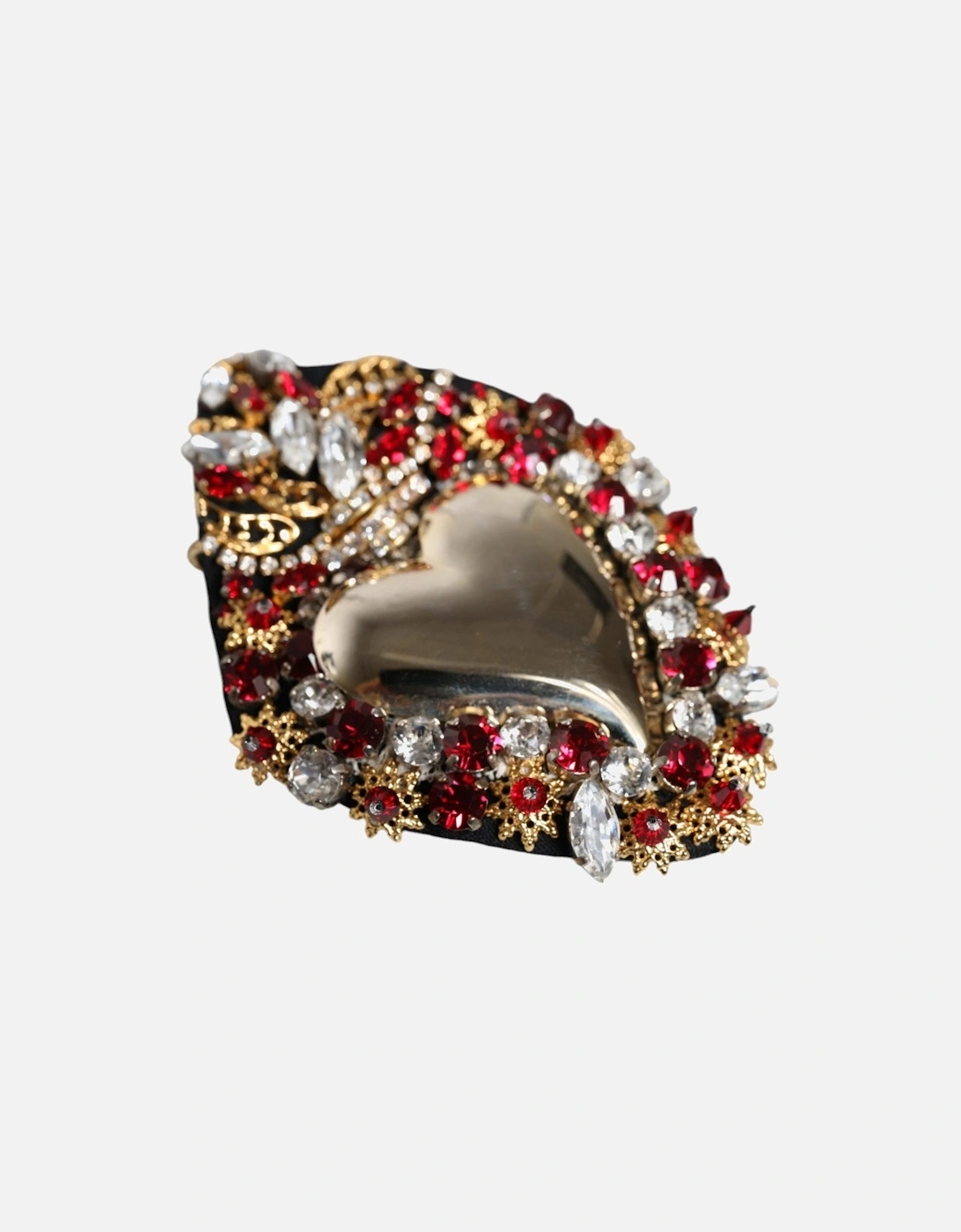 Sacred Heart Crystal Embellished Pin Brooch Women - Multicolor, 6 of 5