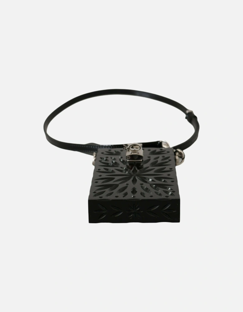 icily Box Bag Crobody Patent Leather Women - Black Crossbody Bags