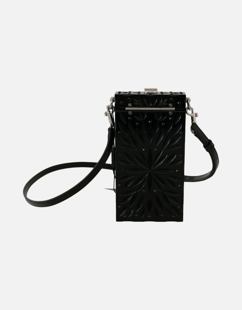 icily Box Bag Crobody Patent Leather Women - Black Crossbody Bags