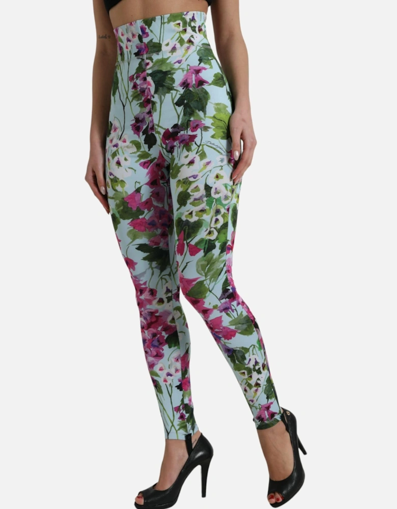 Floral Print High Rise Leggings Pants by a Luxury Designer Women -