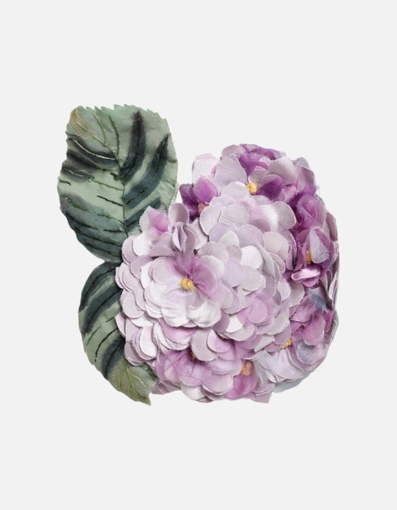 Floral Brooch Pin with Brass and Silk Women - Multicolor Brooches