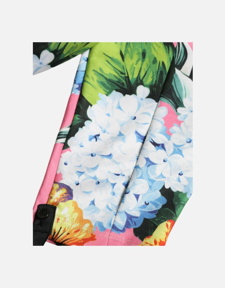 Floral Print High Rise Leggings Pants Women - Multicolor Jeans