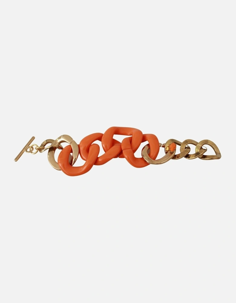Orange Resin Bracelet Women