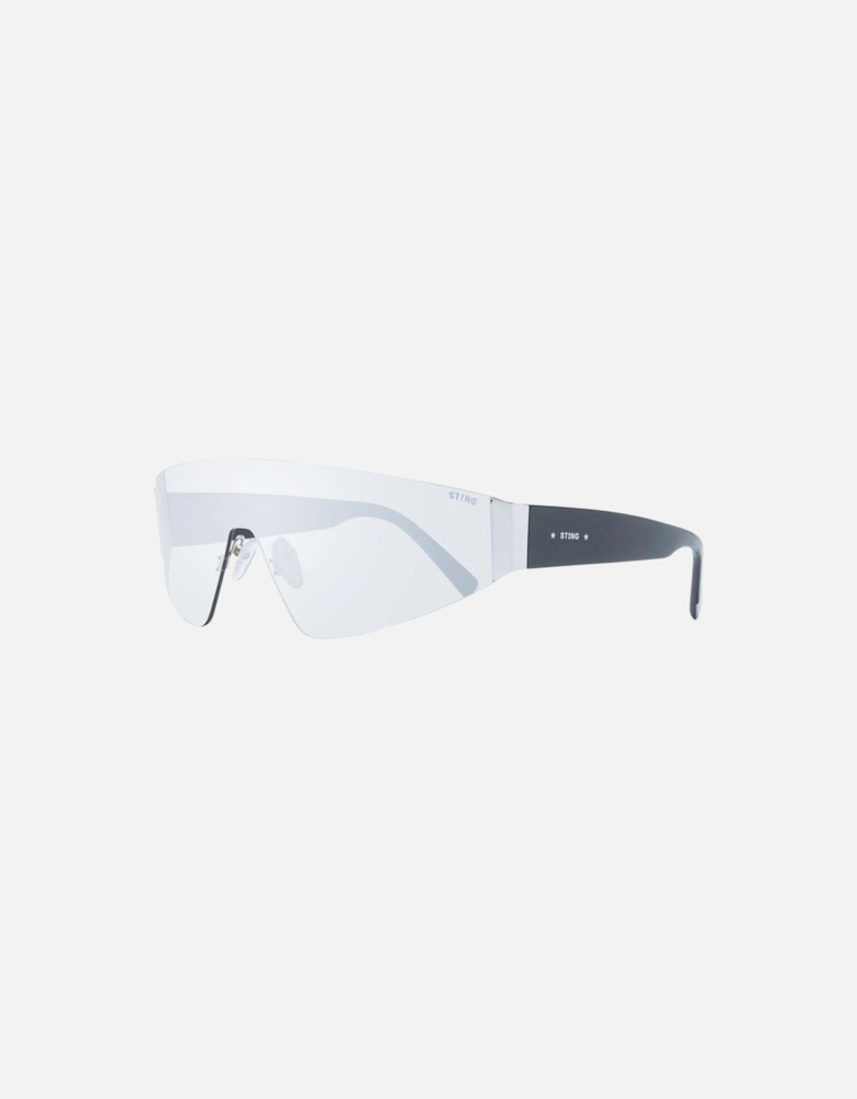 Grey Mono Lens Mirrored Sunglasses Unisex - Gray