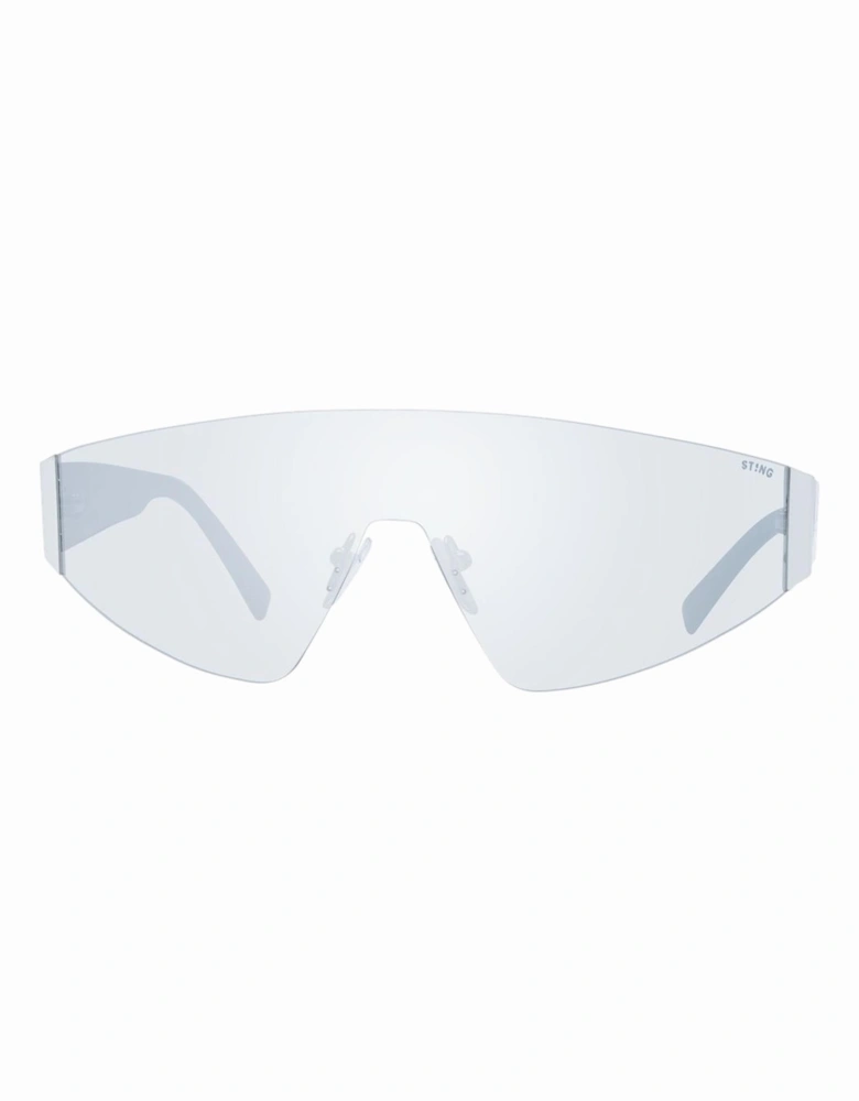 Grey Mono Lens Mirrored Sunglasses Unisex - Gray