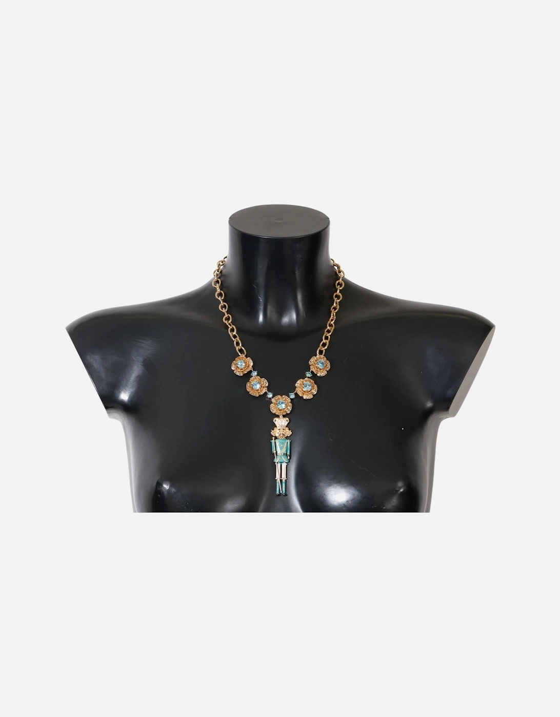 Dolce Gabbana Nutcracker Necklace Gold and Blue Women, 7 of 6