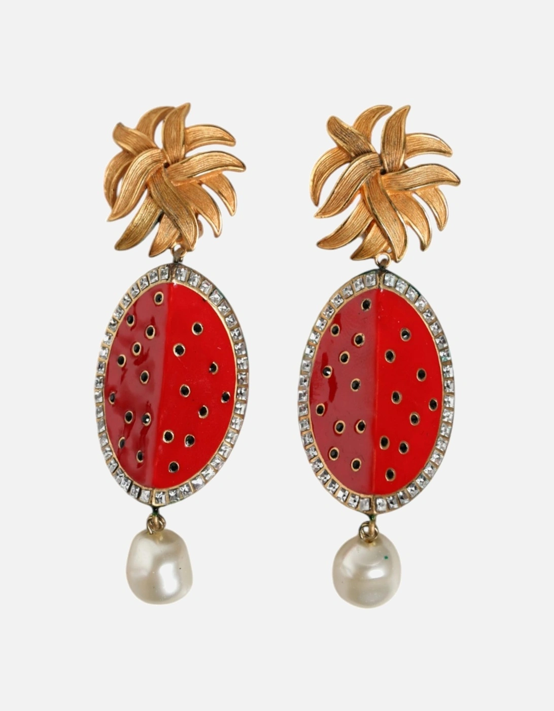 Womens Dolce & Gabbana Watermelon Earrings - Red - Size: ONE size