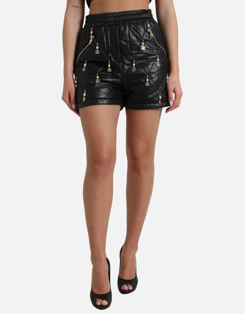 Quilted Shorts DG Charm PAN74907 Women - Black