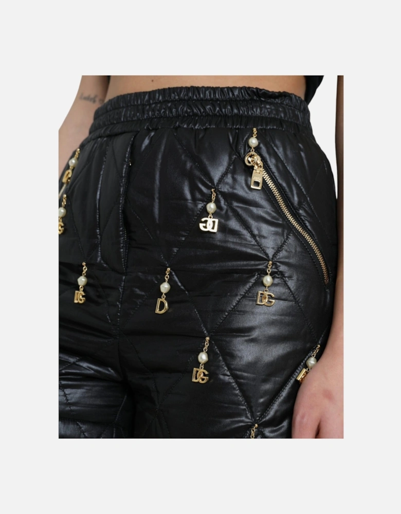 Quilted Shorts DG Charm PAN74907 Women - Black