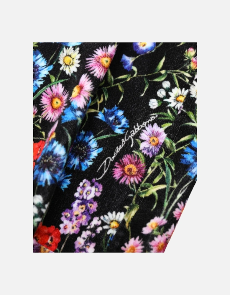 Floral Print HighWaisted Shorts Women - Black