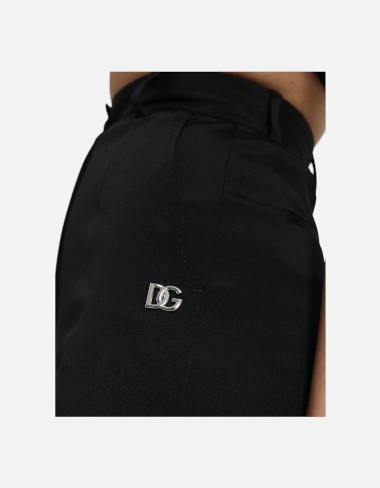 HighWaisted Trousers Slim Fit Women - Black Jeans