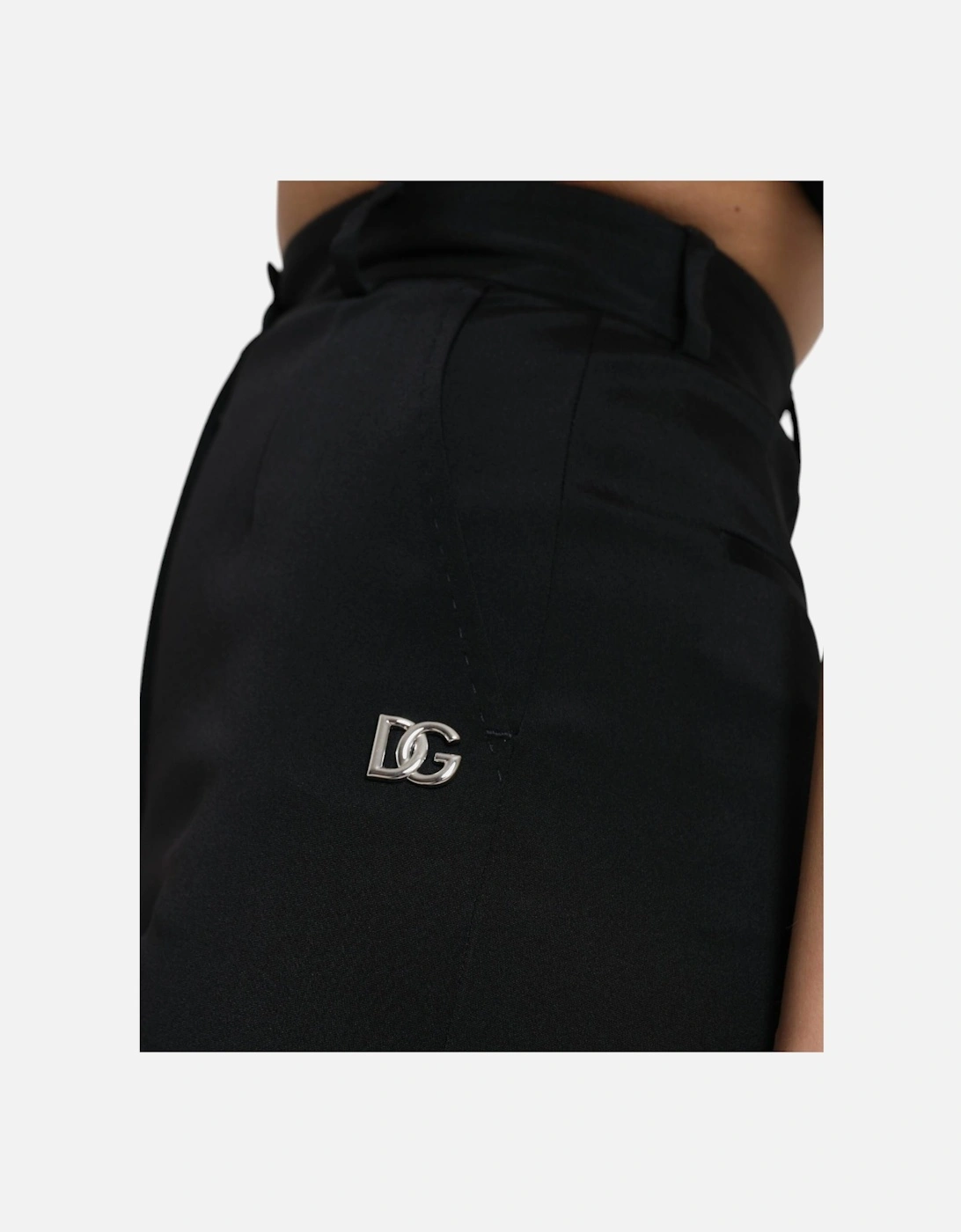 HighWaisted Trousers Slim Fit Women - Black Jeans