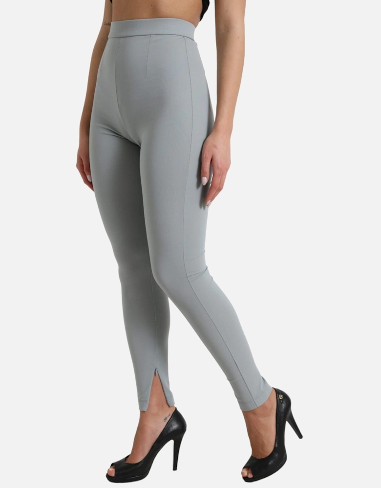 HighWaisted Leggings Style PAN74960 Women - Gray Jeans