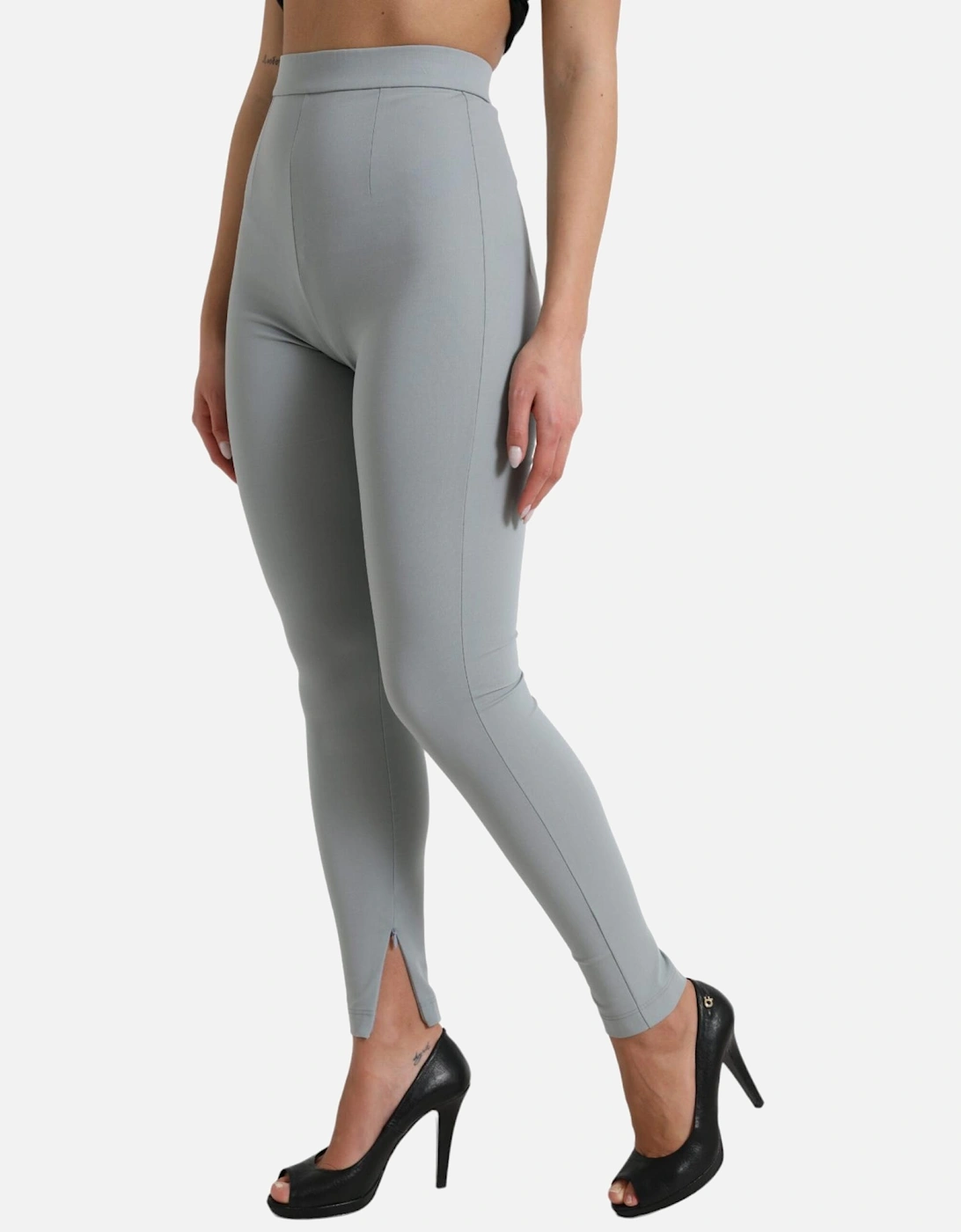 HighWaisted Leggings Style PAN74960 Women - Gray Jeans