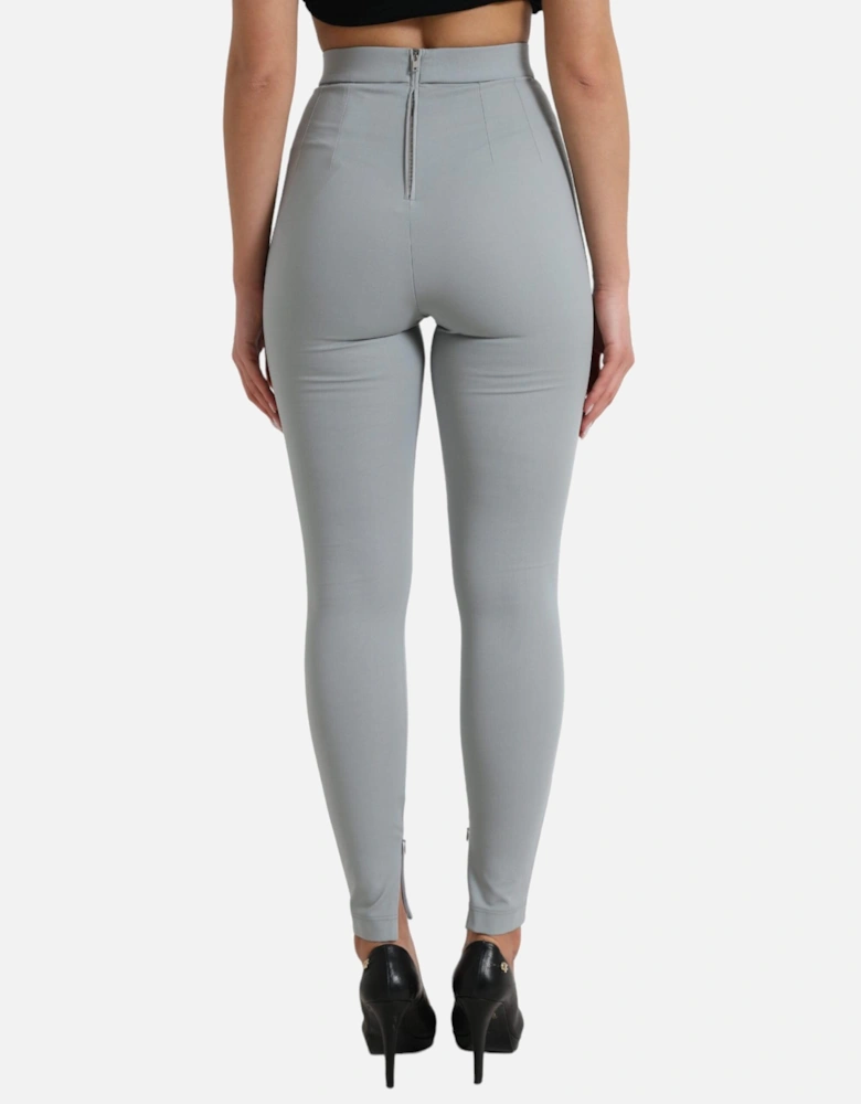 HighWaisted Leggings Style PAN74960 Women - Gray Jeans