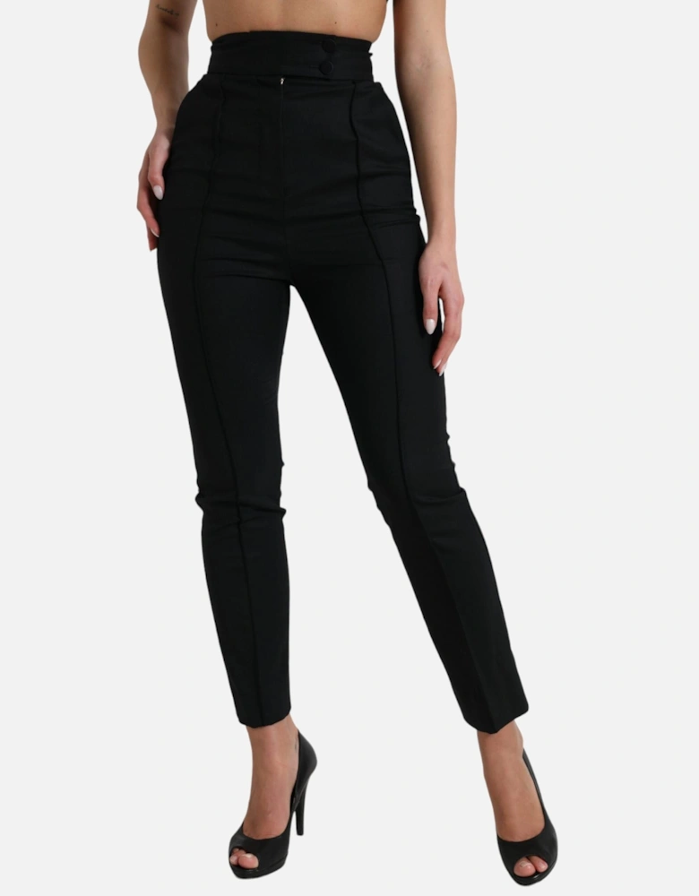 HighWaisted Tailored Pants Women - Black Jeans
